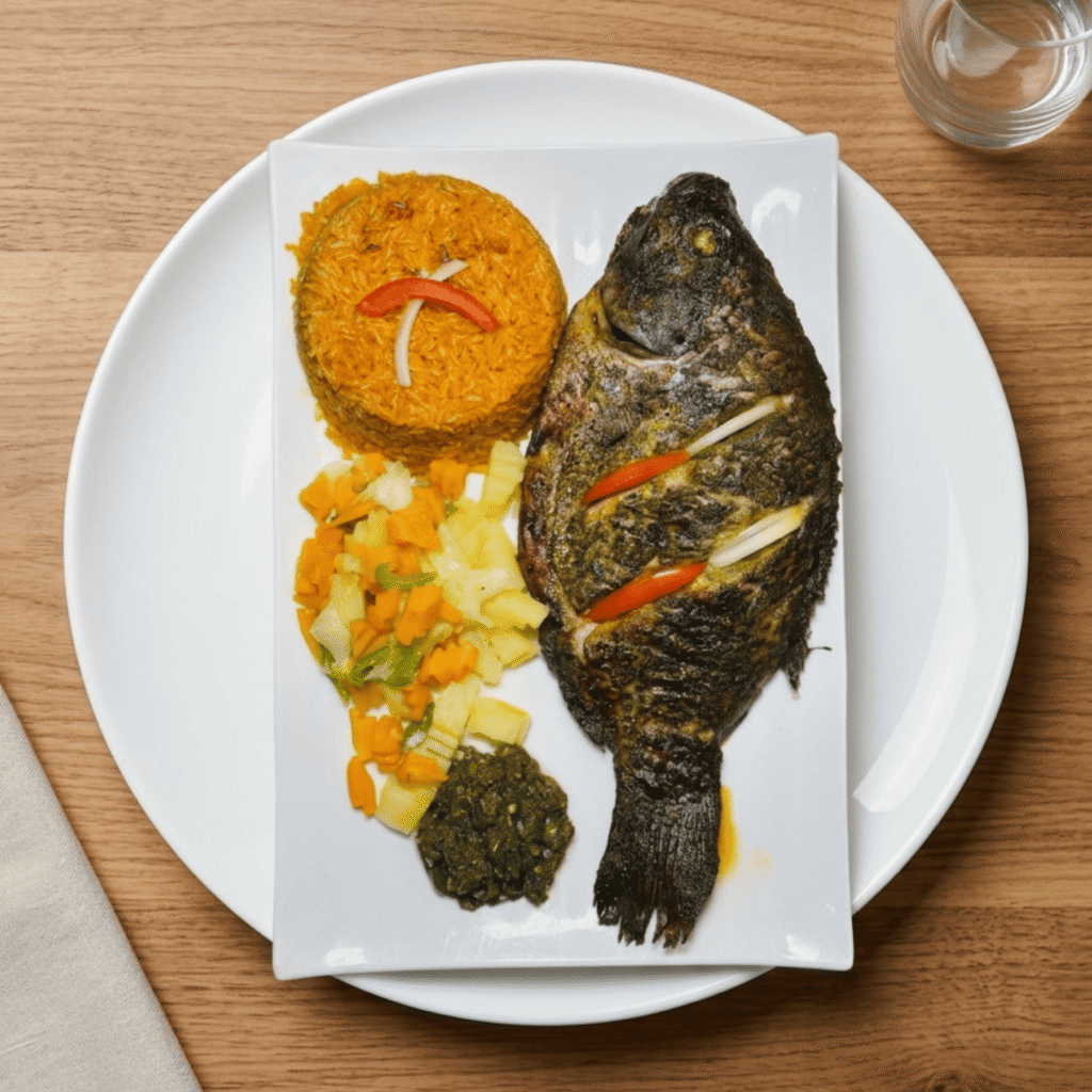 Riz au gras au poisson